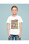 Tasarım Süper Mario Baskılı Unisex Oyun Çocuk Tişört (1-12 Yaş)