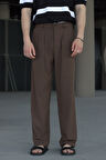 HYMAN Erkek Pileli Baggy Kalıp Kumaş Pantolon