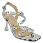 Guja 469 23YA Abiye Kadın Ayakkabı Gümüş