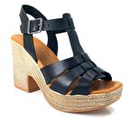 Venüs 23027603 23YS Günlük Kadın Sandalet Siyah