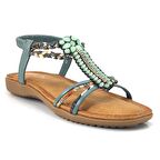 Guja 15038 24YS Kadın Günlük Sandalet - Yeşil