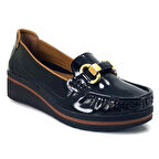 Betty 750 24KA Kadın Günlük Ayakkabı - Siyah Rugan