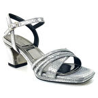 Beety 910 24KA Kadın Abiye Ayakkabı - Platin