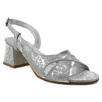 Betty 958 25YA Kadın Abiye Ayakkabı Gümüş