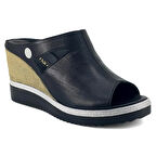 Mammamia 1455 25YT Kadın Günlük Terlik Siyah