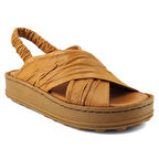 Mammamia 2585 25YS Kadın Günlük Sandalet Taba