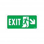 Exit Sağ Aşağı Uyarı Levhası 17,5x25 KOD:957