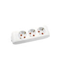 Viko Multi-Led Üçlü Priz Topraklı Çocuk Korumalı Klemensli-Beyaz