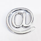 Cemax @ İşareti 3,75 cm Krom Yapışkanlı