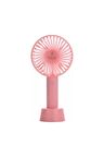 Şarjlı Fan Minitaşınabilir El Ve Masa Üstü 3 Kademeli Vantilatör Fanı Soğutucu Vantilatör-pembe