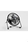 As-f20 Masaüstü Metal Siyah Usb Fan