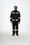 Projacket Alev Almaz Yangın Koruma İş Güvenlik Takımı SMY-10031 Yüksek Koruma