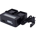 Pdx Fujifilm NP W235 Batarya Için Ikili Dijital Göstergeli Şarj Cihazı Şarj Aleti