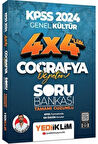 2024 KPSS Coğrafya Öğreten 4x4 Tamamı Çözümlü Soru Bankası