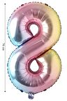 Folyo Balon 8 Rakamı Helyum Balon 76 cm