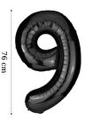 Folyo Balon 9 Rakamı Helyum Balon 76 cm