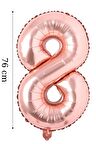 Folyo Balon 8 Rakamı Helyum Balon 76 cm