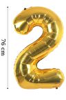 Folyo Balon 2 Rakamı Helyum Balon 76 cm