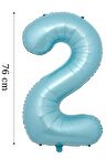 Folyo Balon 2 Rakamı Helyum Balon 76 cm