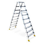 Sözbir 9+9 Gold Çift Çıkışlı Alüminyum Merdiven