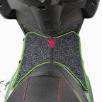 Motosiklet Aksesuar Koruyucu Paspas Motolux W46 Uyumlu Yeşil Kenar Overloklu