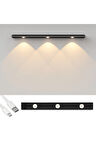 40cm Sensörlü Şarjlı LED Dekoratif Lamba Mıknatıslı 3 Farklı RENK ŞERİT LED