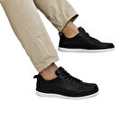 Voyager M012 Siyah-Beyaz Hakiki Yumuşak Deri Erkek Ayakkabı