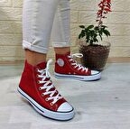 Fiyra 555 Kırmızı Uzun Unisex Sneaker Keten Spor Ayakkabı