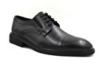Prego (Stilloni) Hakiki Deri Eva Taban Bağcıklı Erkek Klasik Ayakkabı SİYAH