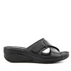 Muya Duro Microfiber Confort Günkük Kadın Terlik SİYAH