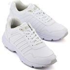 M.P. 222-6923 Hafif Poli Taban Bağcıklı Erkek Spor Ayakkabı BEYAZ