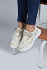 Jump 29189 Cırtlı Üniseks Çocuk Sneaker Günlük Spor Ayakkabı BEJ