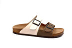 Fly Soft S903 Poli Hafif Taban Çift Toka Erkek Terlik BEJ KAHVE