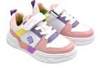 Pepino PY25-1603 Phlon HafifTaban Işıklı Çocuk Spor Ayakkabı Beyaz Pudra