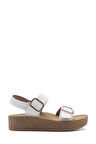 Polaris 407072.Z5FX Kadın Sandalet BEYAZ
