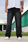 Premium Baggy Starry Patch Kot Pantolon