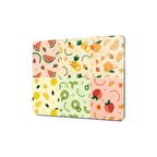 Decovetro Cam Kesme Tahtası Karışık Meyve Desenli 30x40 Cm