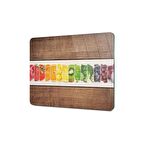 Decovetro Cam Kesme Tahtası Ahşap Desenli 20x30 Cm