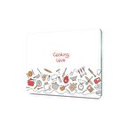 Decovetro Cam Kesme Tahtası Cooking Love Desenli 20x30 Cm