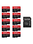 Sandisk 10'lu Paket 64GB Extreme Pro SDSQXCU-064G-GN6MA Mıcro-Sd Hafıza Kartı 24FİLM