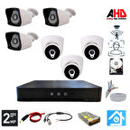 ARNA 3 İÇ 3 DIŞ KAMERALI 2 MP 1080P 3.6 MM GENİŞ AÇILI 250 GB HARDDİSK DAHİL AHD GÜVENLİK KAMERA SETİ - ST-233250