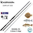 Tailwalk Surflat SSD S102ML-P3 3.10mt 7-35gr (3P) Spin Kamış