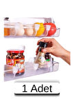 1 Adet Şeffaf Buzdolabı Raf Ayıracı – Düzenleyici Bölme Organizer