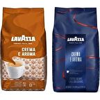 Lavazza Espresso Crema Çekirdek Aroma 1 kg + Lavazza E Crema Aroma 1 kg