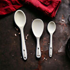 Sert Uçlu Isıya Dayanıklı Yanmaz Yapışmaz Silikon Uzun Kısa Derin Kaşık 28 Cm-20 cm/Kısa Kaşık 22 Cm