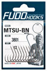 Fudo 3801 MTSU-BN Mutsu Black Nikel Olta İğnesi Black Nickel-NO:2/0