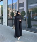 3 Parça Pamuk Krep Abaya Takım
