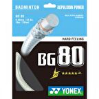 YONEX BG 80 POWER BADMİNTON KORDAJI BEYAZ (10m)