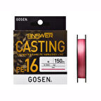 Gosen X16 Casting Answer PE 16 Örgü Spin İpi PİNK-150 MT-0,205 MM
