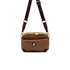 Silver Polo  Kadın Çapraz Çanta 1094-45529 SILVER POLO ÇAPRAZ Kadın ÇANTASI M86 KARAMEL-MAT KAHVE